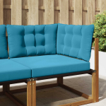 Lauko sofa pagalvėlė 3 pcs Karali&scaron;ka mėlyna Poliesteris
