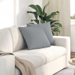 Sofa Pagalvės 2 pcs &Scaron;viesiai pilka 45 x 45 cm audinys