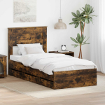 Lovos rėmas Rūkyta ąžuolas 75 x 190 cm Inžinerinė mediena