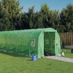&Scaron;iltnamis su plieno rėmu, žalios spalvos, 8x2x2m, 16m&sup2;