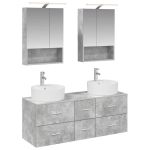 Vonios baldų rinkinys 5 pcs Betono pilka