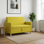 Sofa su saugojimo vieta &Scaron;viesi geltona 122 x 78 x 87 cm