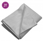 Tentas, pilkos spalvos, 4x8m, 260g/m&sup2;