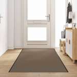 Durų kilimėlis Bežinė ir juoda 120 x 400 cm 100% poliamidas