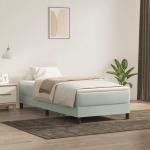 Box Spring Lova su čiužiniu &Scaron;viesiai pilka 90x210 cm Velvet