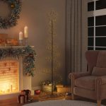 LED Kalėdų eglutė 120 LED &Scaron;iltai Balta 180 cm