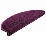 Laiptų kilimėliai, 30 vnt., 65x21x4 cm, violetiniai, pusapvaliai, dideli