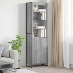 Auk&scaron;ti spintelės 2 pcs Pilkas Sonoma 60 x 36 x 200 cm