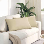 Sofa Pagalvės 2 pcs Kreminė 80 x 40 cm audinys