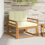 Lauko Vidurinis Sofa Kietos akacijos mediena Natūrali