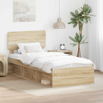 Lovos rėmas Sonoma 90 x 190 cm Kietos pu&scaron;ies mediena