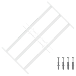 Langų saugos grotelės su 3 skersinėmis 3 pcs 43-74 cm