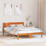 Lovos rėmas Ruda 150 x 200 cm Pu&scaron;ies medienos masyvas