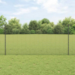 Tvora su stulpais Pilka 1,2 x 25 m Plienas ir PVC