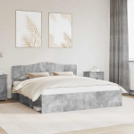 Lovos rėmas Betoninė 180 x 200 cm Kietos pu&scaron;ies mediena
