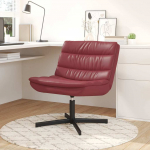 Sukamasis krėslas Vyno raudona 63 x 75 x 76 cm PU