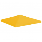 Pavėsinės uždangalas, 2 pakopų, geltonas, 3x3m, 310 g/m&sup2;