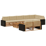 Lauko sofos komplektas su pagalve 9 pcs