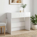 Konsolinis stalas Itin blizgi balta 96,5 x 38 x 75 cm