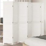 Kambario pertvara, 6 segmentai, balta, paulovnijos mediena