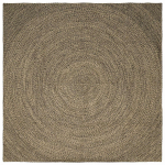 Zoninės kiliminės dangos Natūrali ir juoda 300 x 300 cm Džiutas