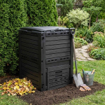 Sodo kompostinė Juoda 59,5 x 60 x 81,5 cm 280 l 100% PP