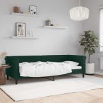 Sofa, tamsiai žalios spalvos, 80x200cm, aksomas