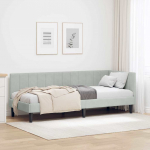 Kampinė lovos konstrukcija &Scaron;viesiai pilka 80 cm x 200 cm