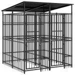 Lauko voljeras &scaron;unims su stogu, plienas, 3,69m&sup2;