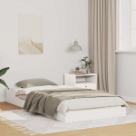 Lovos rėmas Balta 80 x 220 cm Kietos pu&scaron;ies mediena