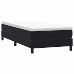 Box Spring Lova be čiužinio Juoda 80x210 cm aksomas