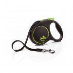 Automatinis pavadėlis su juosta Flexi Black design-Žalia-S - iki 50 kg
