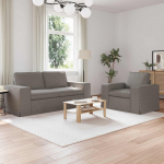 Sofa 2 pcs Taupe 182 x 80 x 82 cm audinys