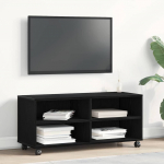 Televizoriaus spintelė Juoda 90 x 35 x 40.5 cm Apdirbta mediena