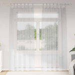 Voile Užuolaida 2 pcs &Scaron;viesiai pilka 260 x 140 cm Poliesteris