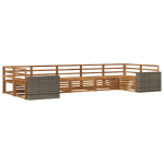 Lauko sofos komplektas 7 pcs Natūrali