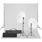 Fotostudijos rinkinys su ap&scaron;vietimo rinkiniu ir fonu