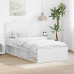 Lovos rėmas Balta 75 x 190 cm Kietos pu&scaron;ies mediena