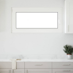Požeminio lango RISOR Baltas 120 x 60 cm PVC ir stiklas