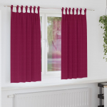 Užuolaidos su žiedais, blokuojančios &scaron;viesą 2 pcs Vyno raudona