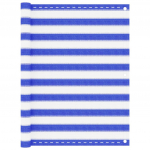 Balkono pertvara, mėlynos ir baltos spalvos, 120x400cm, HDPE