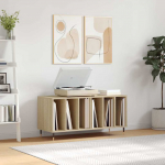 Vinilinių plok&scaron;telių spintelė, ąžuolo, 100x38x48cm, mediena
