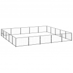 Voljeras &scaron;unims, juodos spalvos, 25m&sup2;, plienas