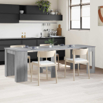 Valgomojo stalas 240 x 85 x 75 cm Apdirbta mediena Pilka Sonoma