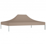 Proginės palapinės stogas, taupe spalvos, 4x3m, 270 g/m&sup2;