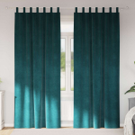 Užtemdymo užuolaidos 2 pcs Tamsiai žalia 140 x 245 cm Aksomas
