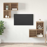 TV spintelių komplektas 4 pcs Amatininkų ąžuolas