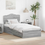 Lovos rėmas Pilkas Sonoma 90 x 200 cm Apdirbta mediena