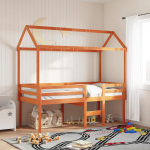 Vaiki&scaron;kos lovos stogas, va&scaron;ko rudas, 207x95,5x159cm, pu&scaron;is