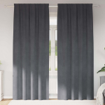 Užtemdymo užuolaidos 2 pcs &Scaron;viesiai pilka 140 x 225 cm Aksomas